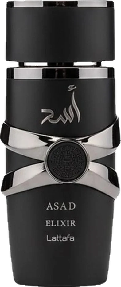 Asad Elixir de Lattafa, frasco