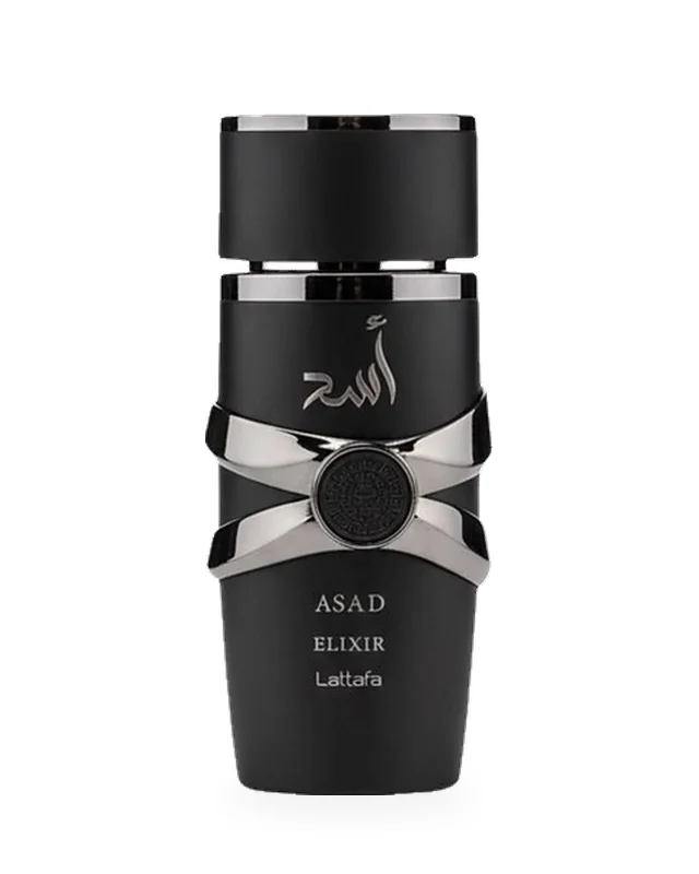 Asad Elixir de Lattafa, frasco