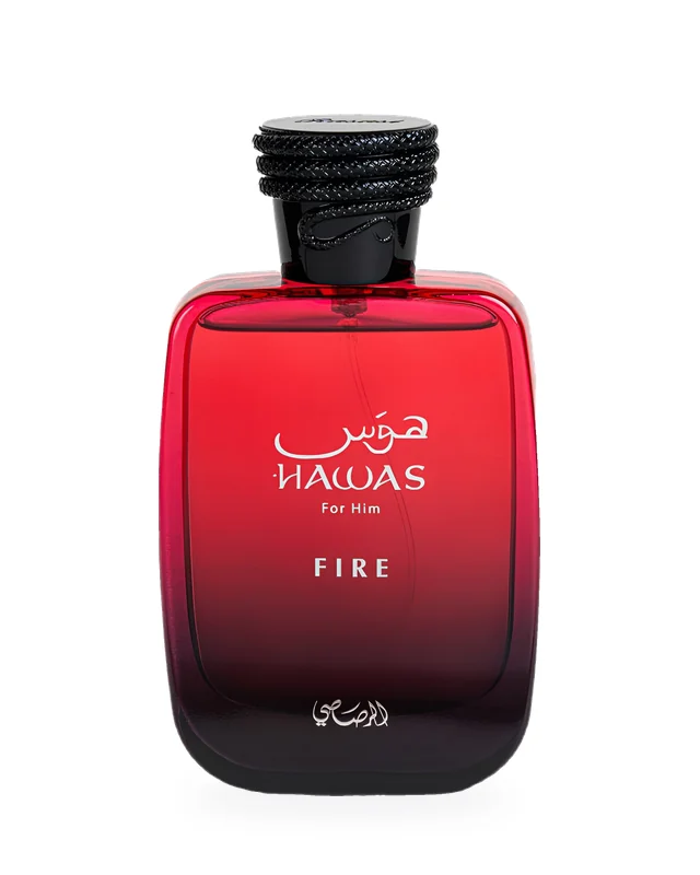 Hawas Fire de Rasasi, frasco