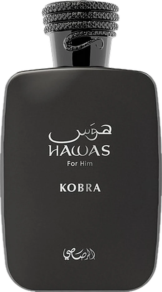 Hawas Kobra de Rasasi, frasco
