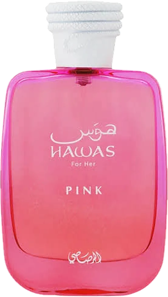 Hawas Pink de Rasasi, frasco