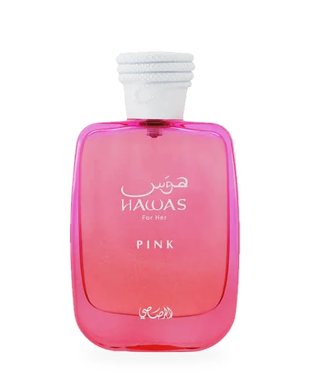 Hawas Pink de Rasasi, frasco